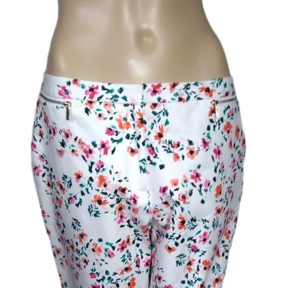 Calvin Klein Pants Floral Printed Side Pockets 8 - Picture 9 of 9